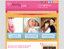 Tablet Screenshot of adoptionswithlove.org